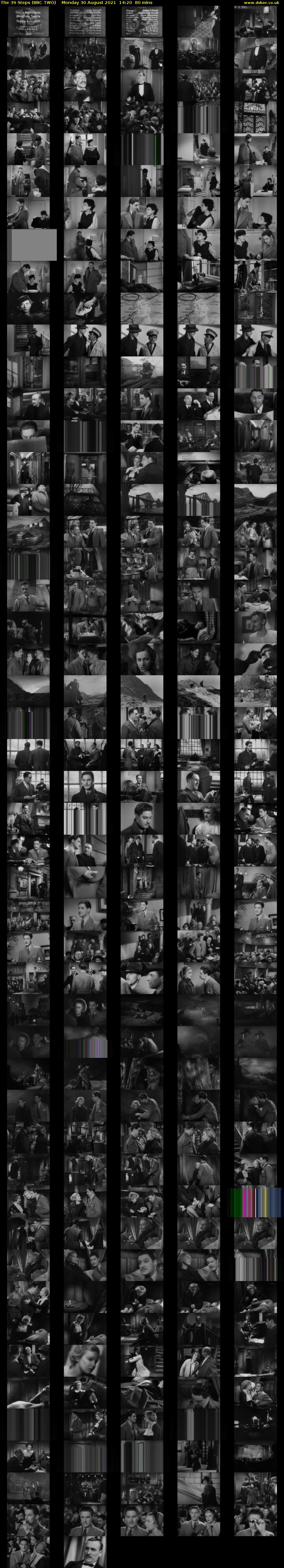 The 39 Steps (BBC TWO) Monday 30 August 2021 14:20 - 15:40