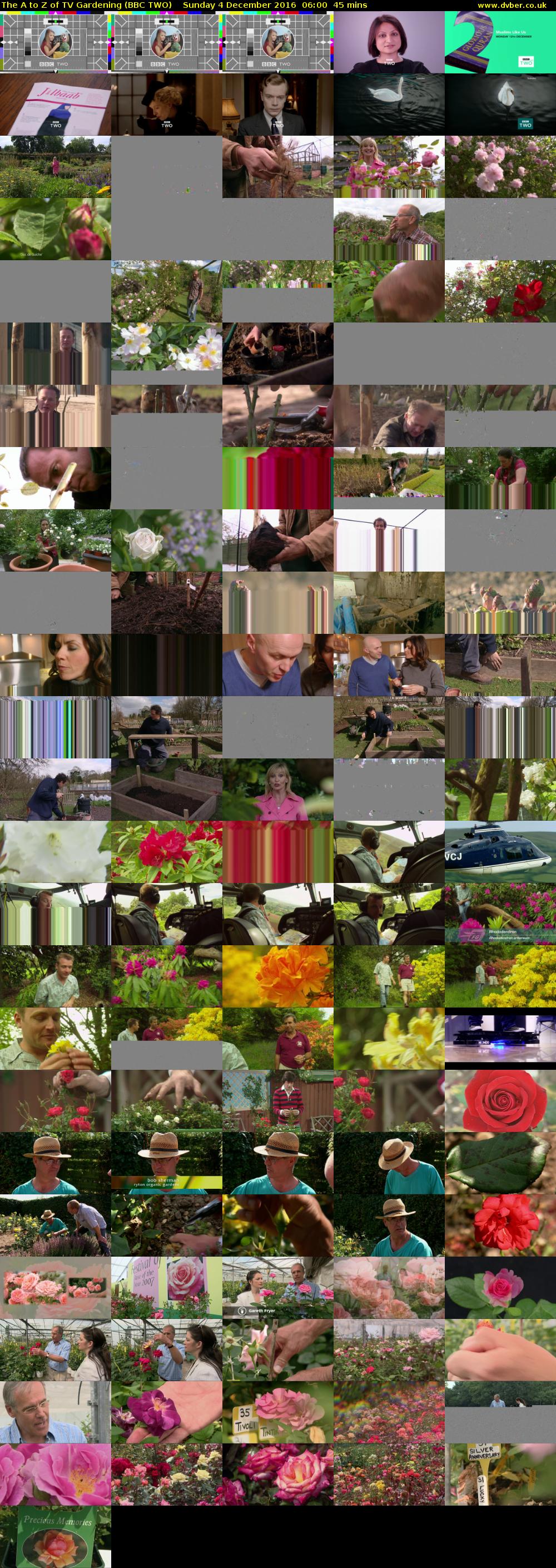 The A to Z of TV Gardening (BBC TWO) Sunday 4 December 2016 06:00 - 06:45
