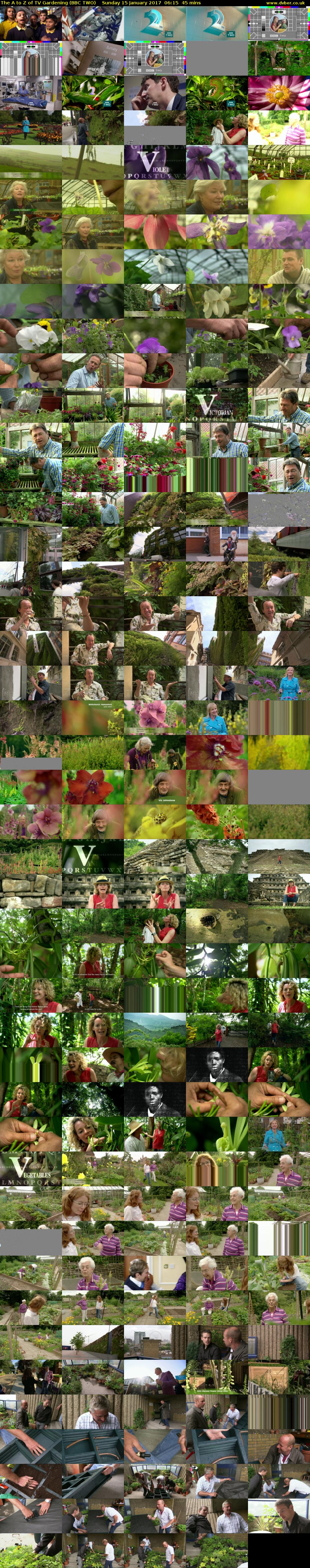 The A to Z of TV Gardening (BBC TWO) Sunday 15 January 2017 06:15 - 07:00
