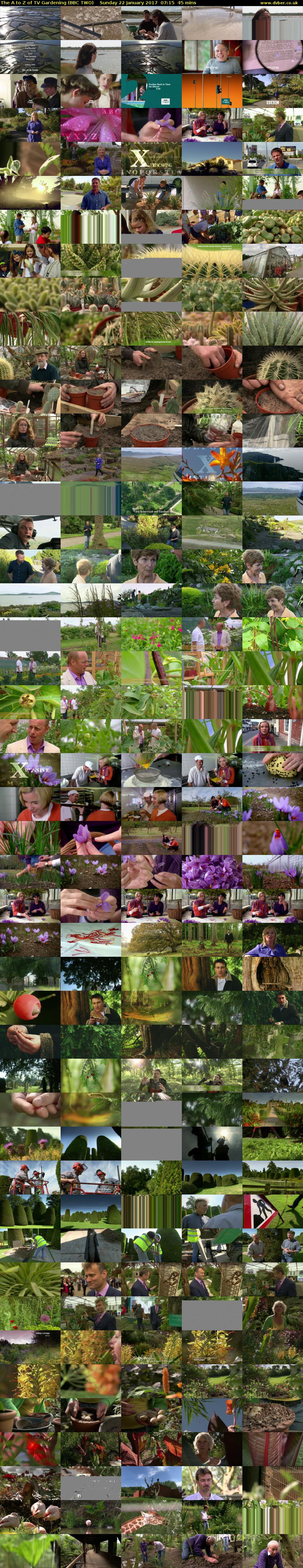The A to Z of TV Gardening (BBC TWO) Sunday 22 January 2017 07:15 - 08:00