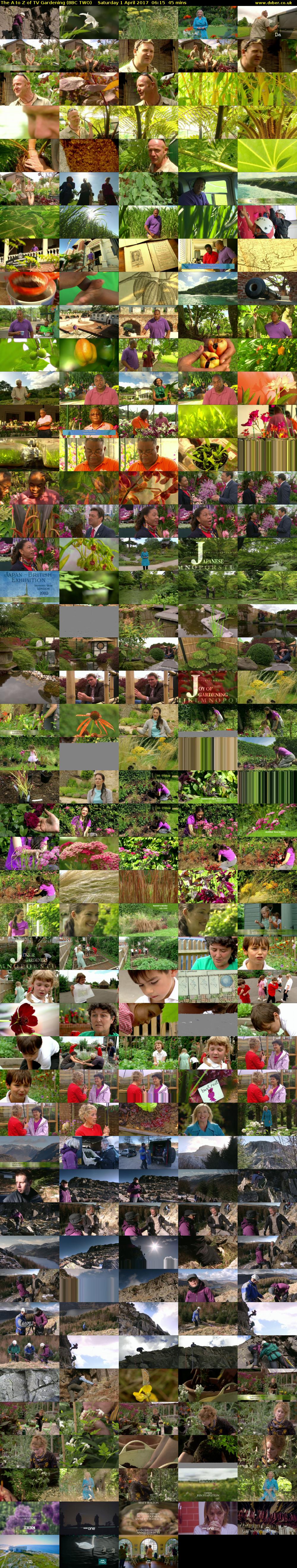 The A to Z of TV Gardening (BBC TWO) Saturday 1 April 2017 06:15 - 07:00