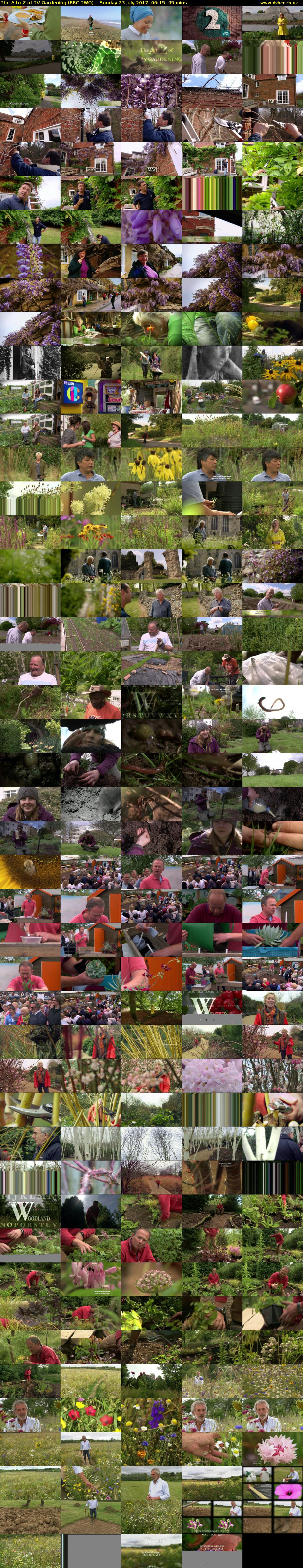 The A to Z of TV Gardening (BBC TWO) Sunday 23 July 2017 06:15 - 07:00