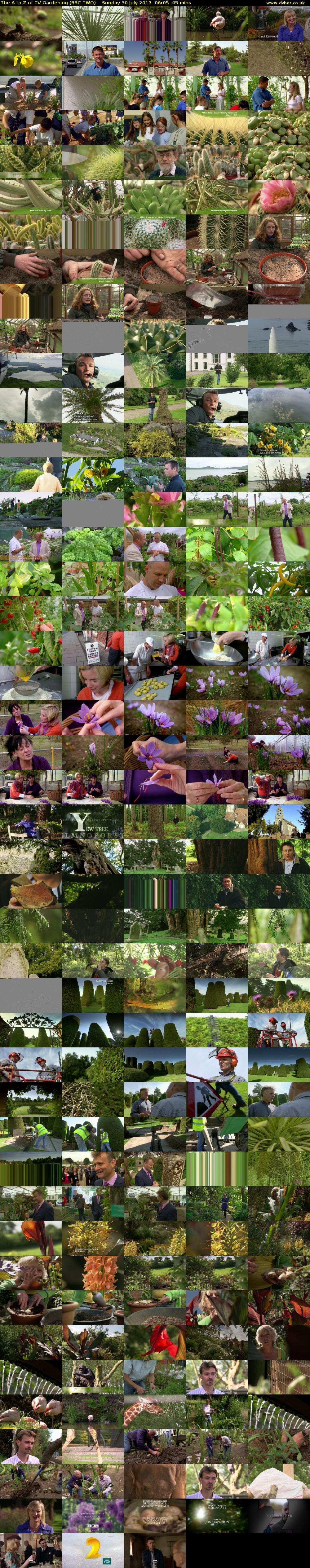 The A to Z of TV Gardening (BBC TWO) Sunday 30 July 2017 06:05 - 06:50