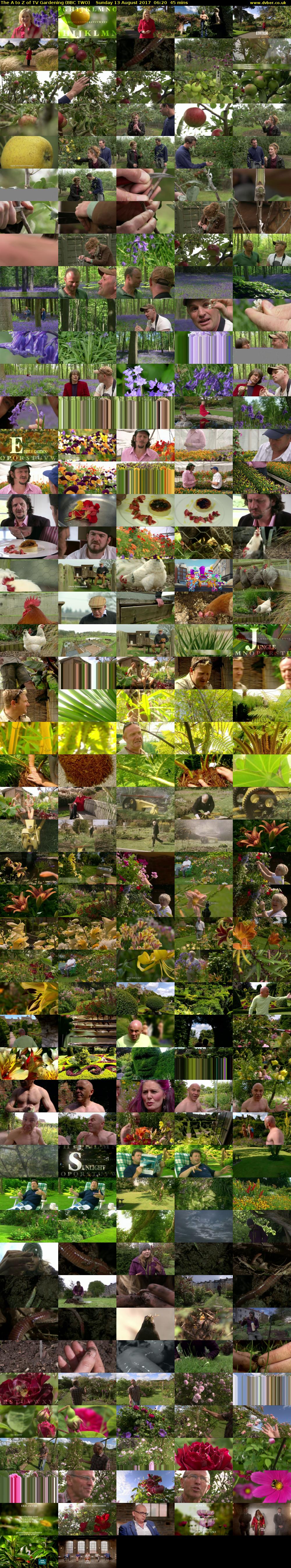 The A to Z of TV Gardening (BBC TWO) Sunday 13 August 2017 06:20 - 07:05