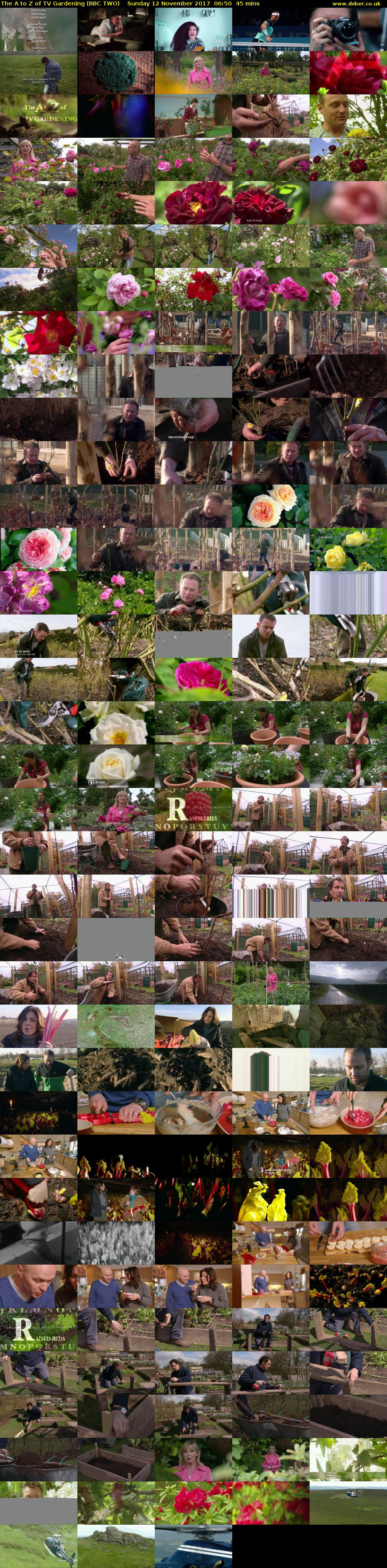 The A to Z of TV Gardening (BBC TWO) Sunday 12 November 2017 06:50 - 07:35