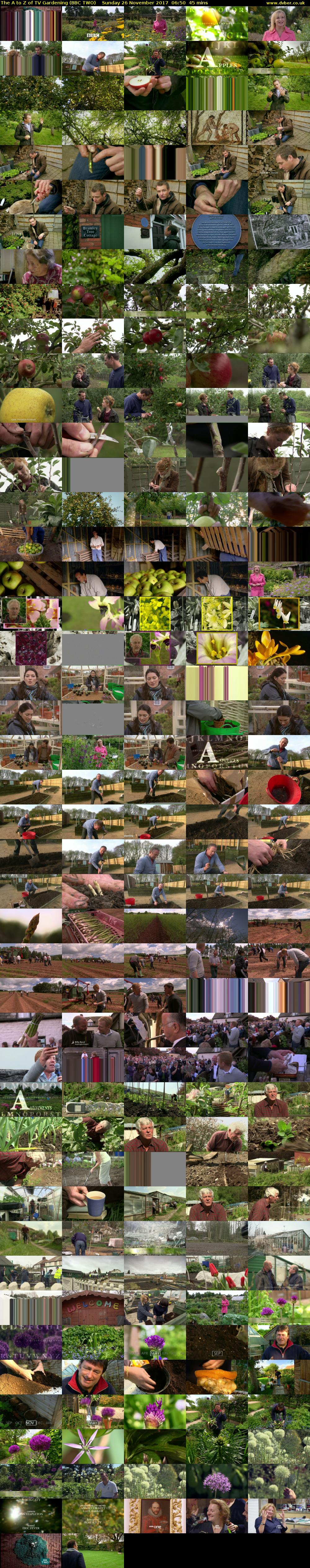 The A to Z of TV Gardening (BBC TWO) Sunday 26 November 2017 06:50 - 07:35