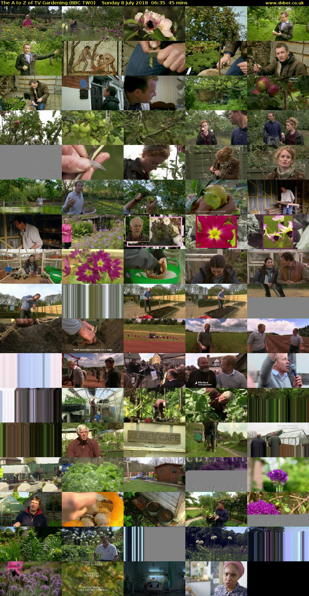 The A to Z of TV Gardening (BBC TWO) Sunday 8 July 2018 06:35 - 07:20
