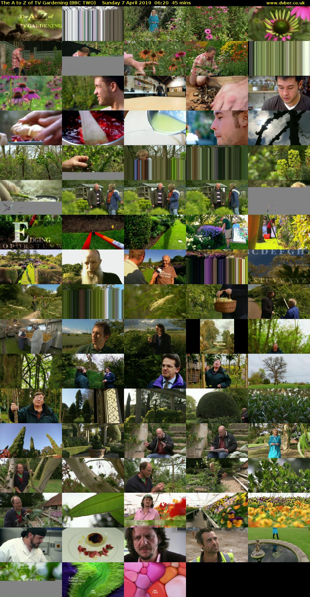 The A to Z of TV Gardening (BBC TWO) Sunday 7 April 2019 06:20 - 07:05