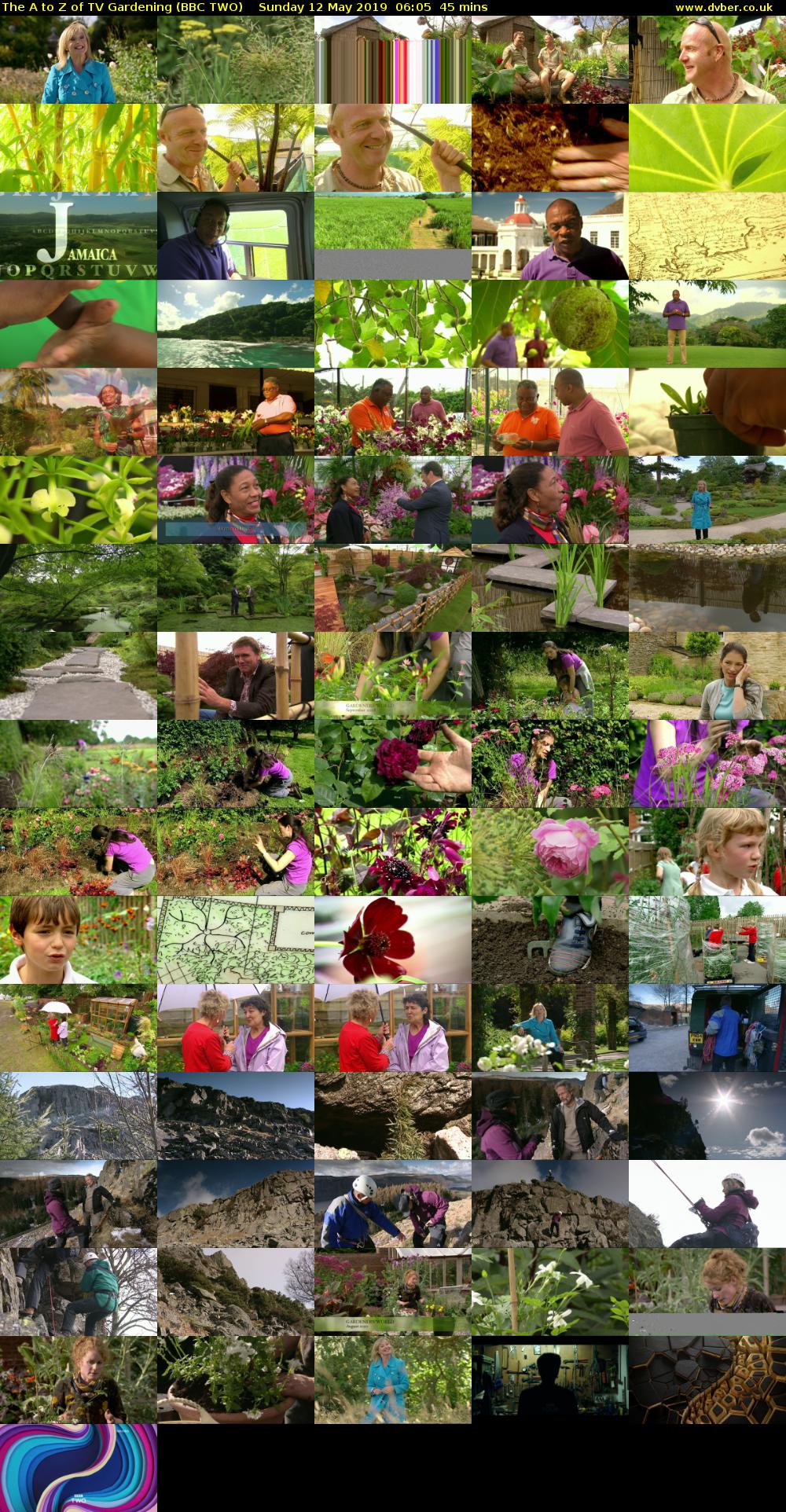 The A to Z of TV Gardening (BBC TWO) Sunday 12 May 2019 06:05 - 06:50