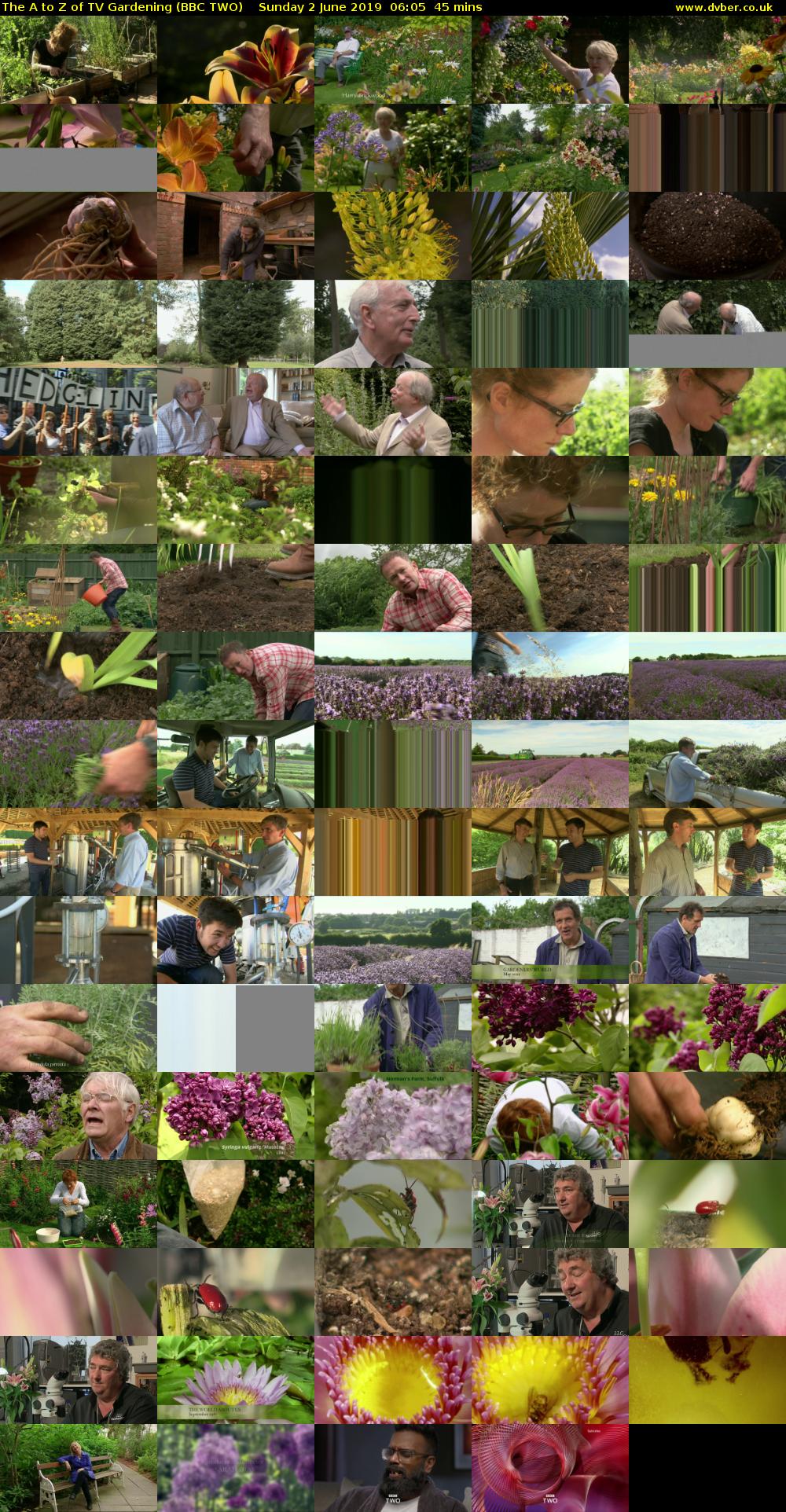 The A to Z of TV Gardening (BBC TWO) Sunday 2 June 2019 06:05 - 06:50