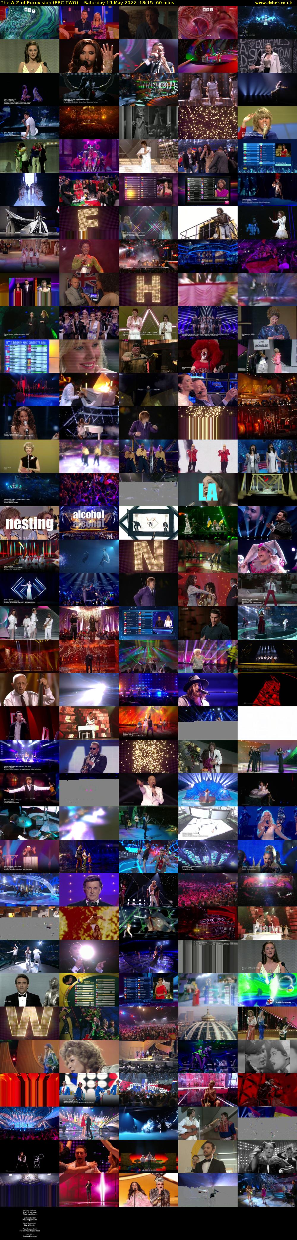 The A-Z of Eurovision (BBC TWO) Saturday 14 May 2022 18:15 - 19:15