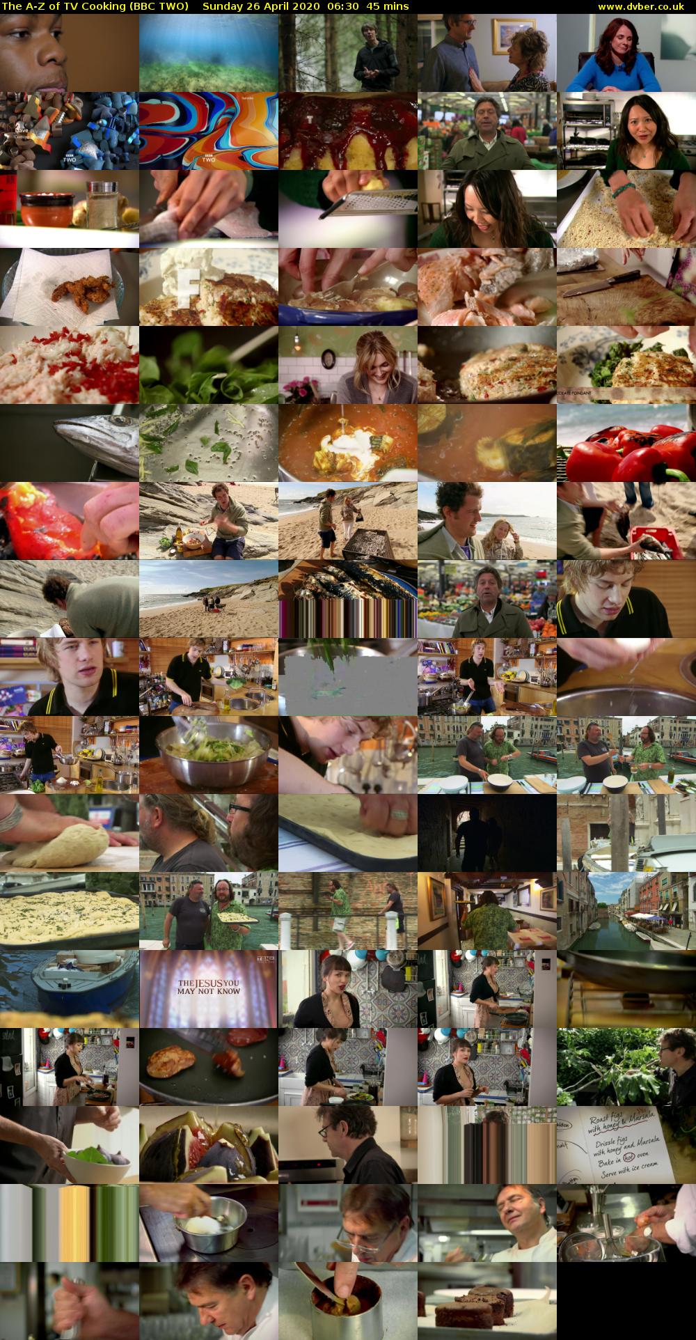 The A-Z of TV Cooking (BBC TWO) Sunday 26 April 2020 06:30 - 07:15