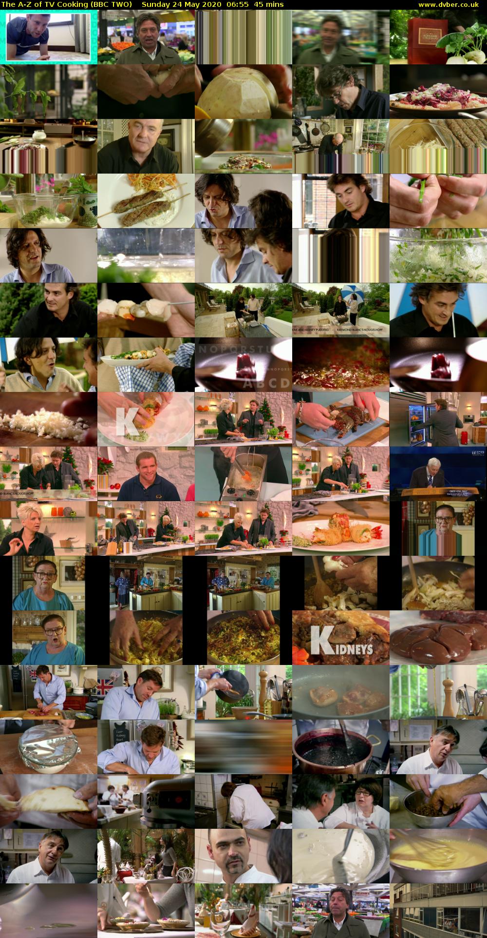 The A-Z of TV Cooking (BBC TWO) Sunday 24 May 2020 06:55 - 07:40