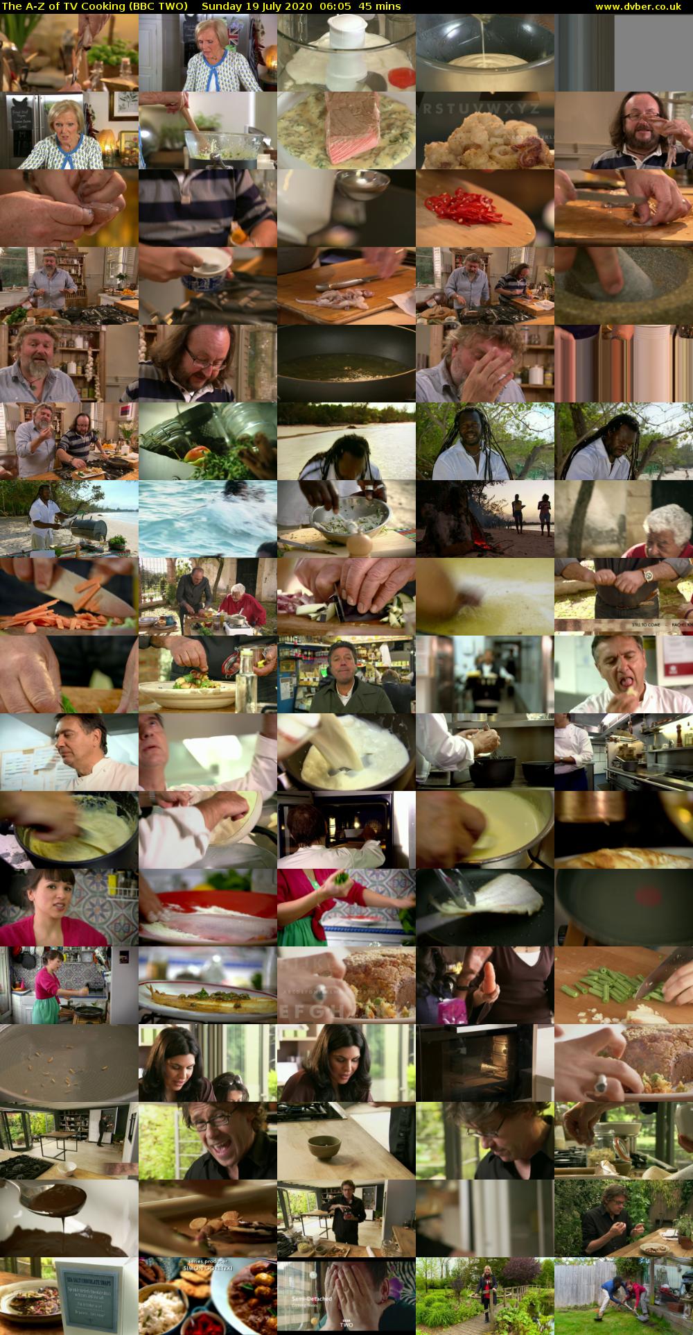 The A-Z of TV Cooking (BBC TWO) Sunday 19 July 2020 06:05 - 06:50