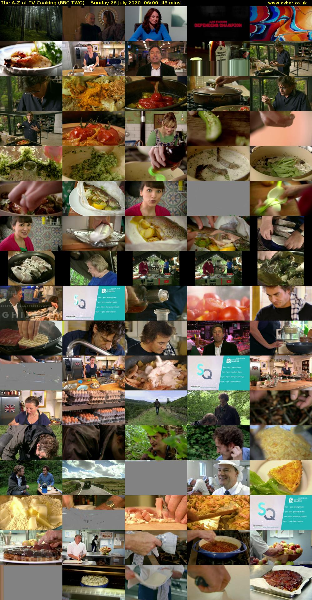 The A-Z of TV Cooking (BBC TWO) Sunday 26 July 2020 06:00 - 06:45