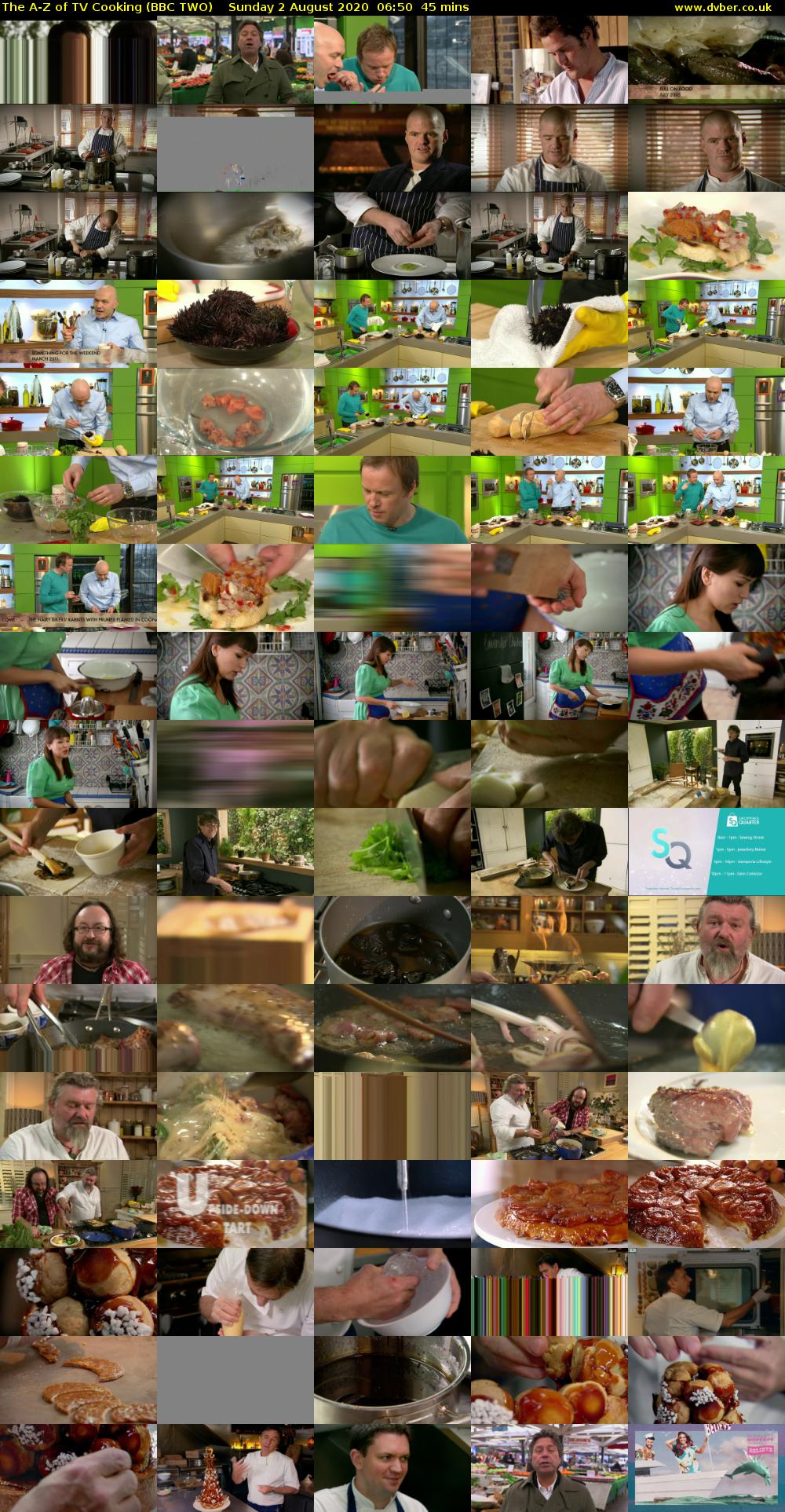 The A-Z of TV Cooking (BBC TWO) Sunday 2 August 2020 06:50 - 07:35