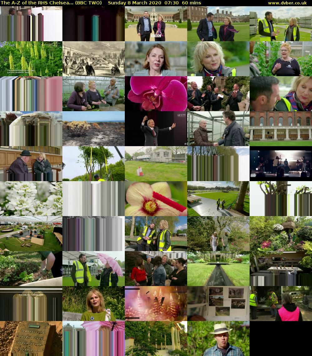 The A-Z of the RHS Chelsea... (BBC TWO) Sunday 8 March 2020 07:30 - 08:30