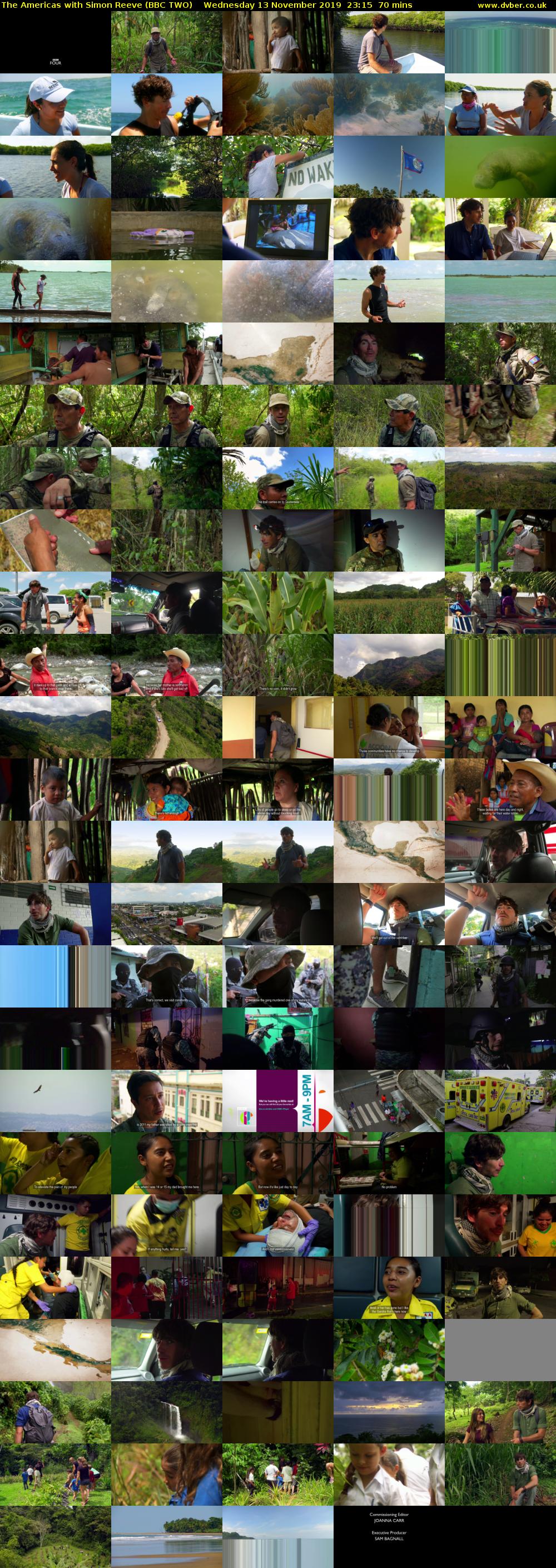 The Americas with Simon Reeve (BBC TWO) Wednesday 13 November 2019 23:15 - 00:25