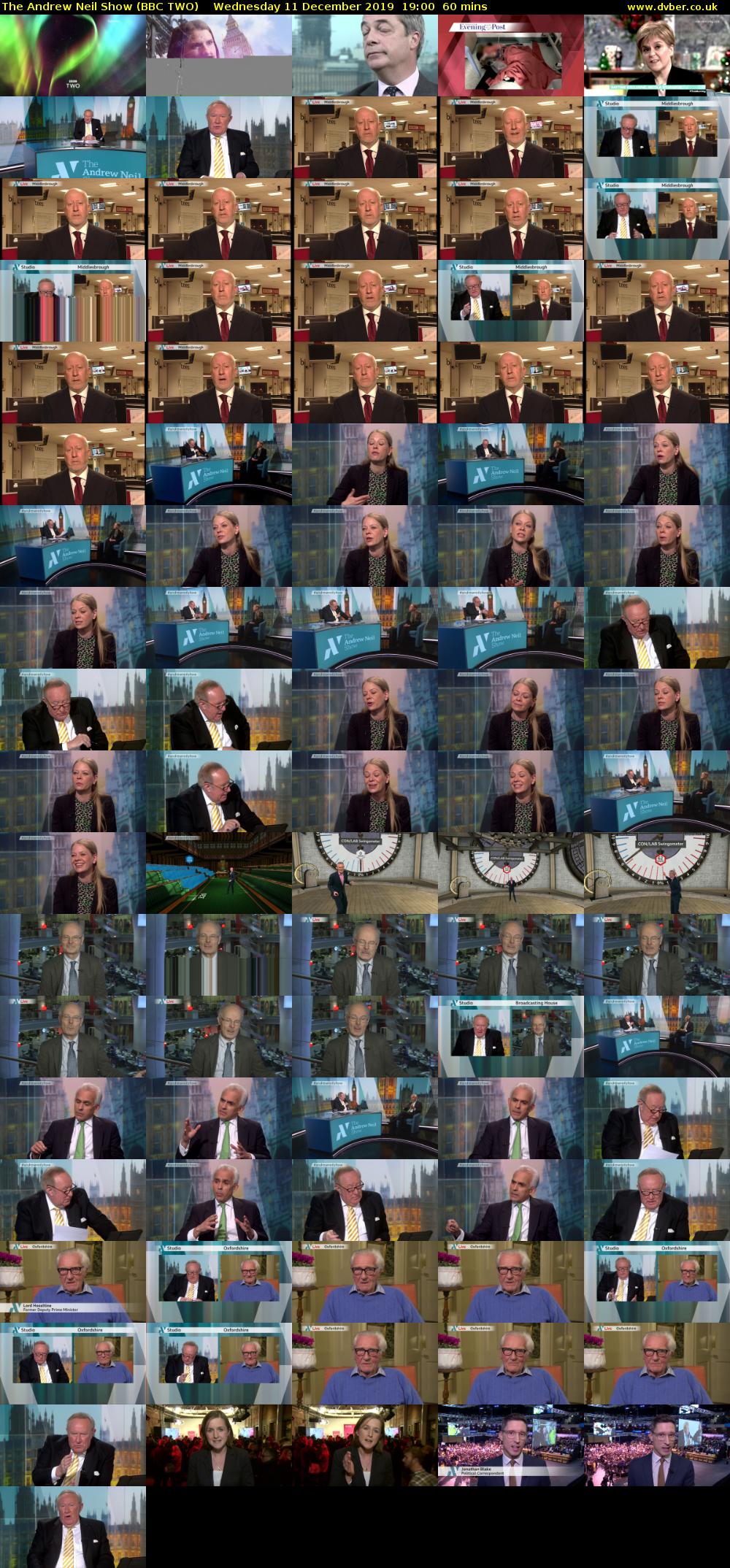 The Andrew Neil Show (BBC TWO) Wednesday 11 December 2019 19:00 - 20:00