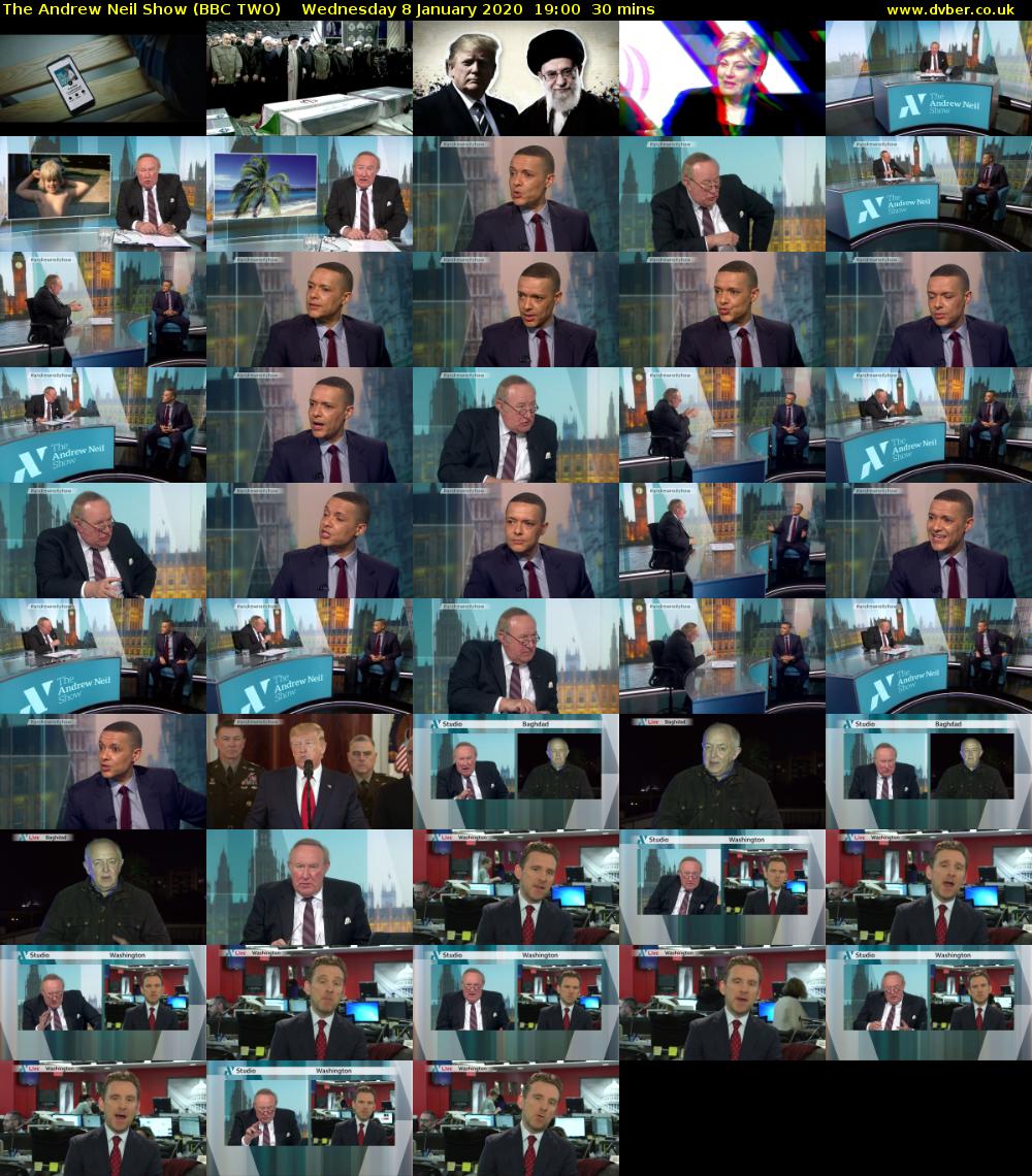 The Andrew Neil Show (BBC TWO) Wednesday 8 January 2020 19:00 - 19:30