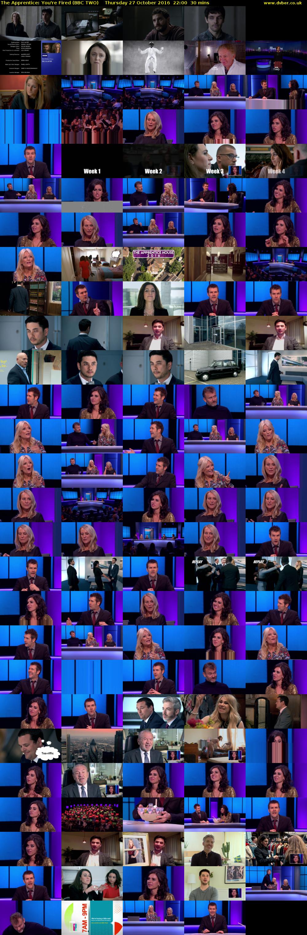 The Apprentice: You're Fired (BBC TWO) Thursday 27 October 2016 22:00 - 22:30