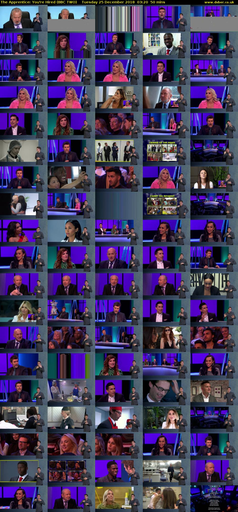 The Apprentice: You're Hired (BBC TWO) Tuesday 25 December 2018 03:20 - 04:10