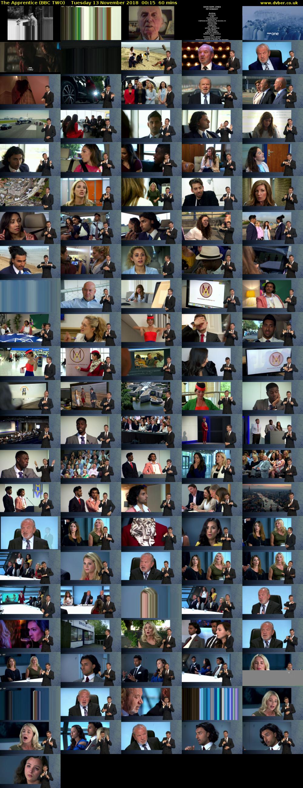 The Apprentice (BBC TWO) Tuesday 13 November 2018 00:15 - 01:15