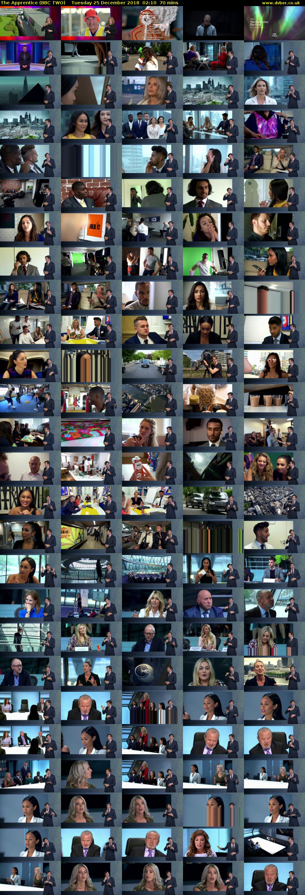 The Apprentice (BBC TWO) Tuesday 25 December 2018 02:10 - 03:20