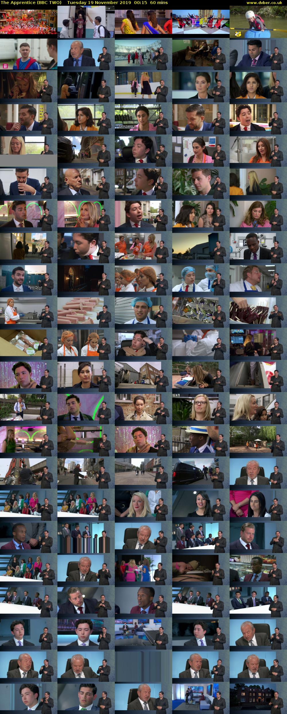 The Apprentice (BBC TWO) Tuesday 19 November 2019 00:15 - 01:15