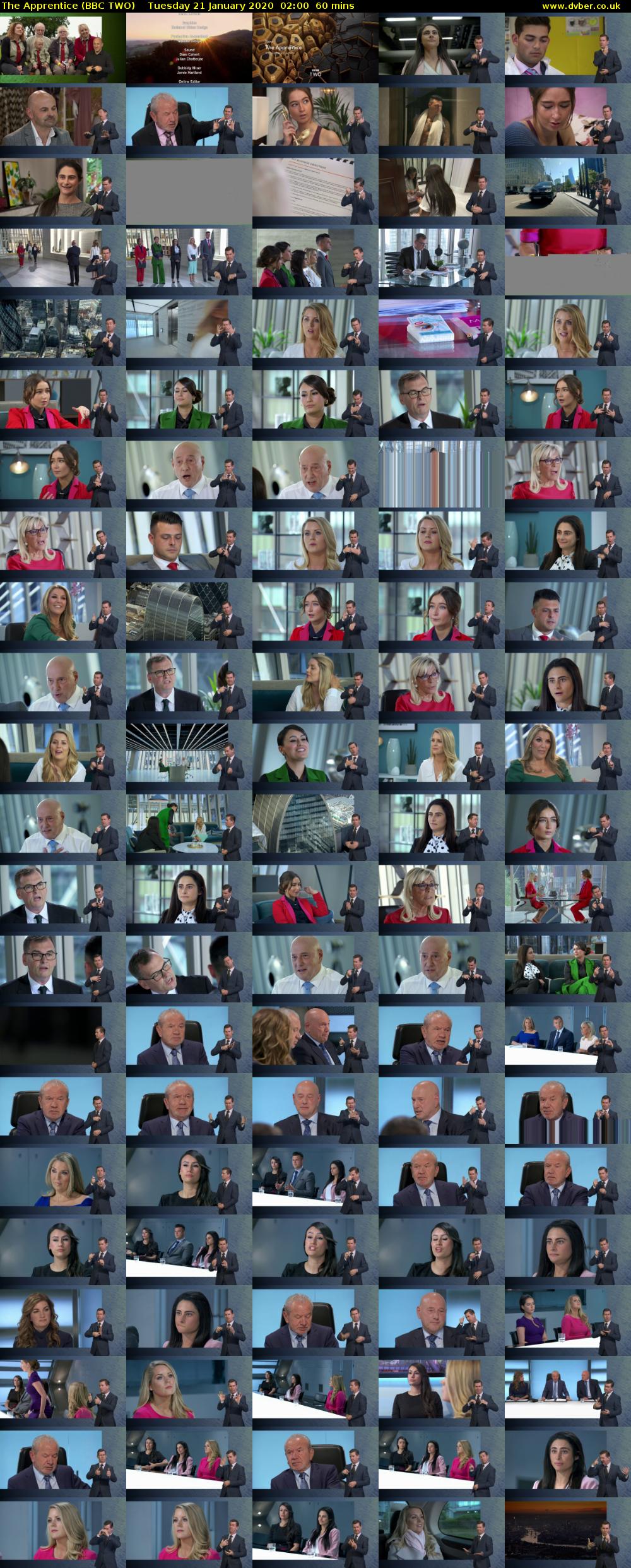 The Apprentice (BBC TWO) Tuesday 21 January 2020 02:00 - 03:00