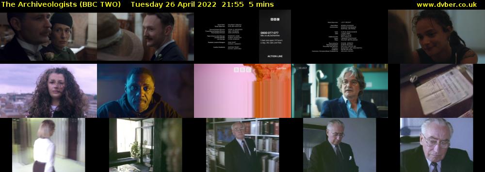 The Archiveologists (BBC TWO) Tuesday 26 April 2022 21:55 - 22:00