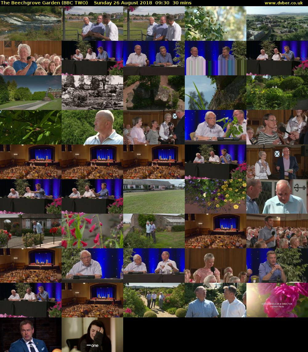 The Beechgrove Garden (BBC TWO) Sunday 26 August 2018 09:30 - 10:00