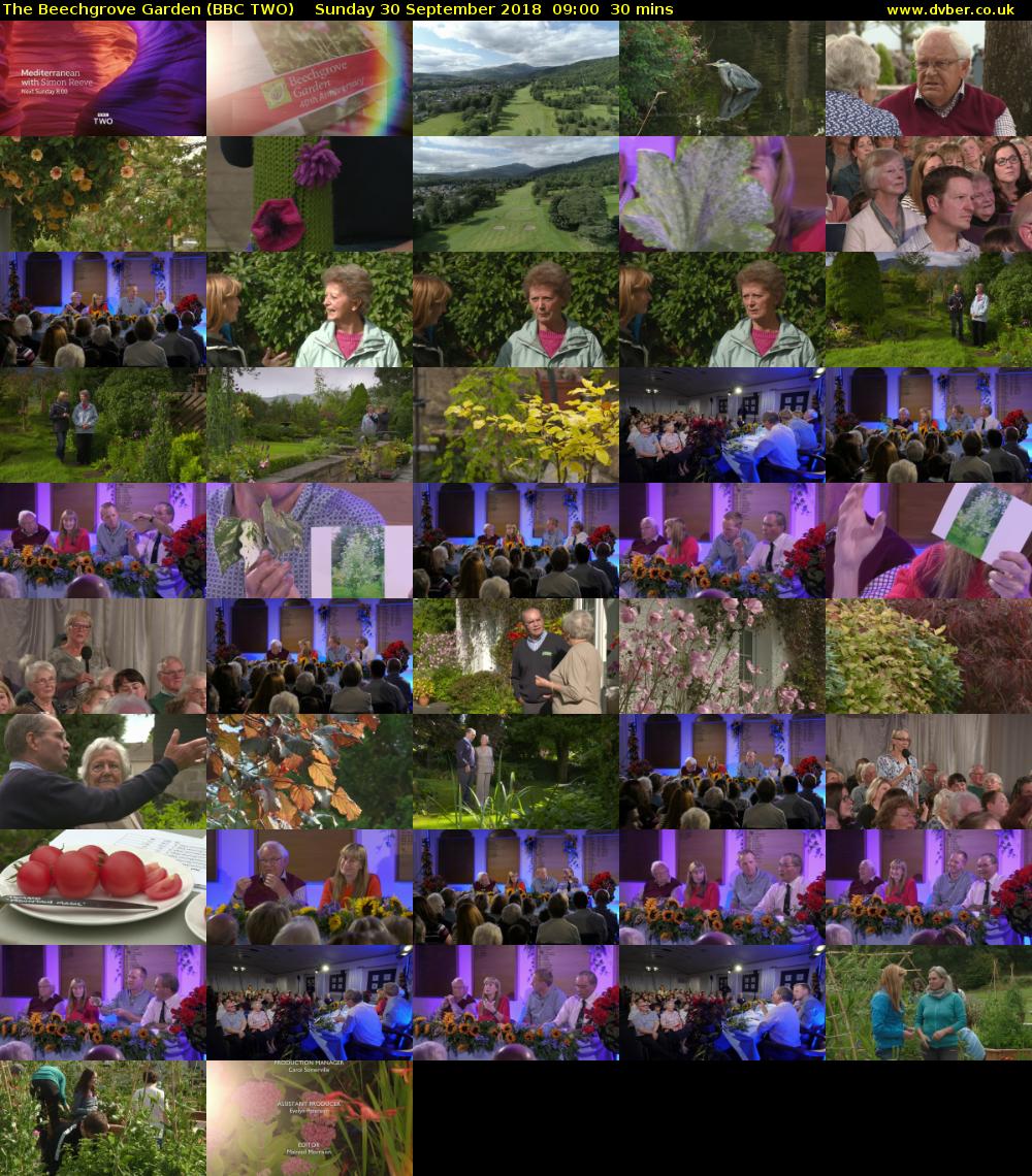 The Beechgrove Garden (BBC TWO) Sunday 30 September 2018 09:00 - 09:30