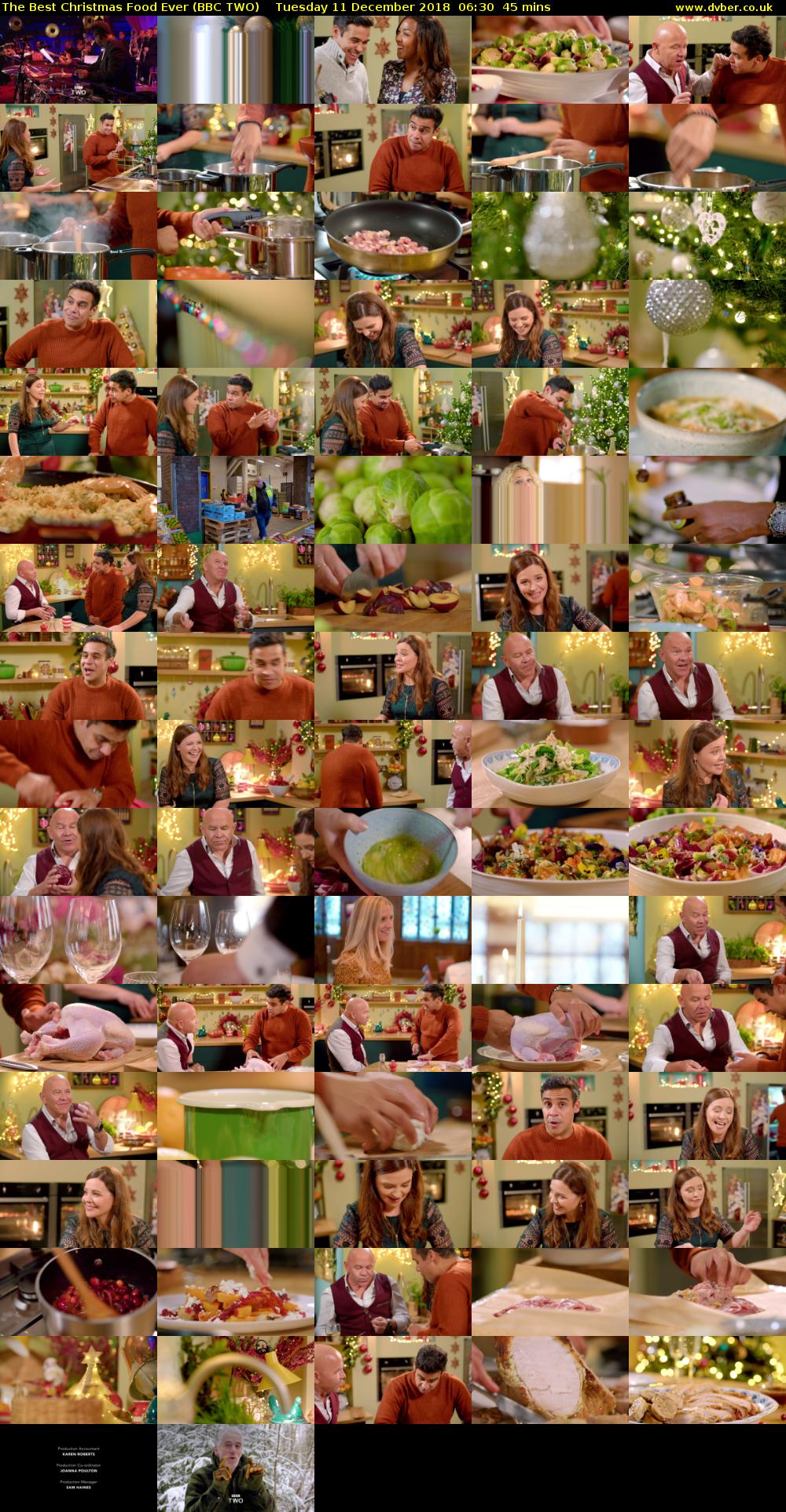 The Best Christmas Food Ever (BBC TWO) Tuesday 11 December 2018 06:30 - 07:15