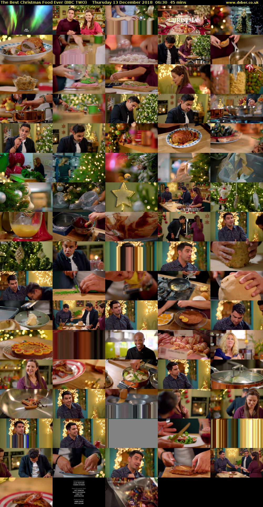 The Best Christmas Food Ever (BBC TWO) Thursday 13 December 2018 06:30 - 07:15