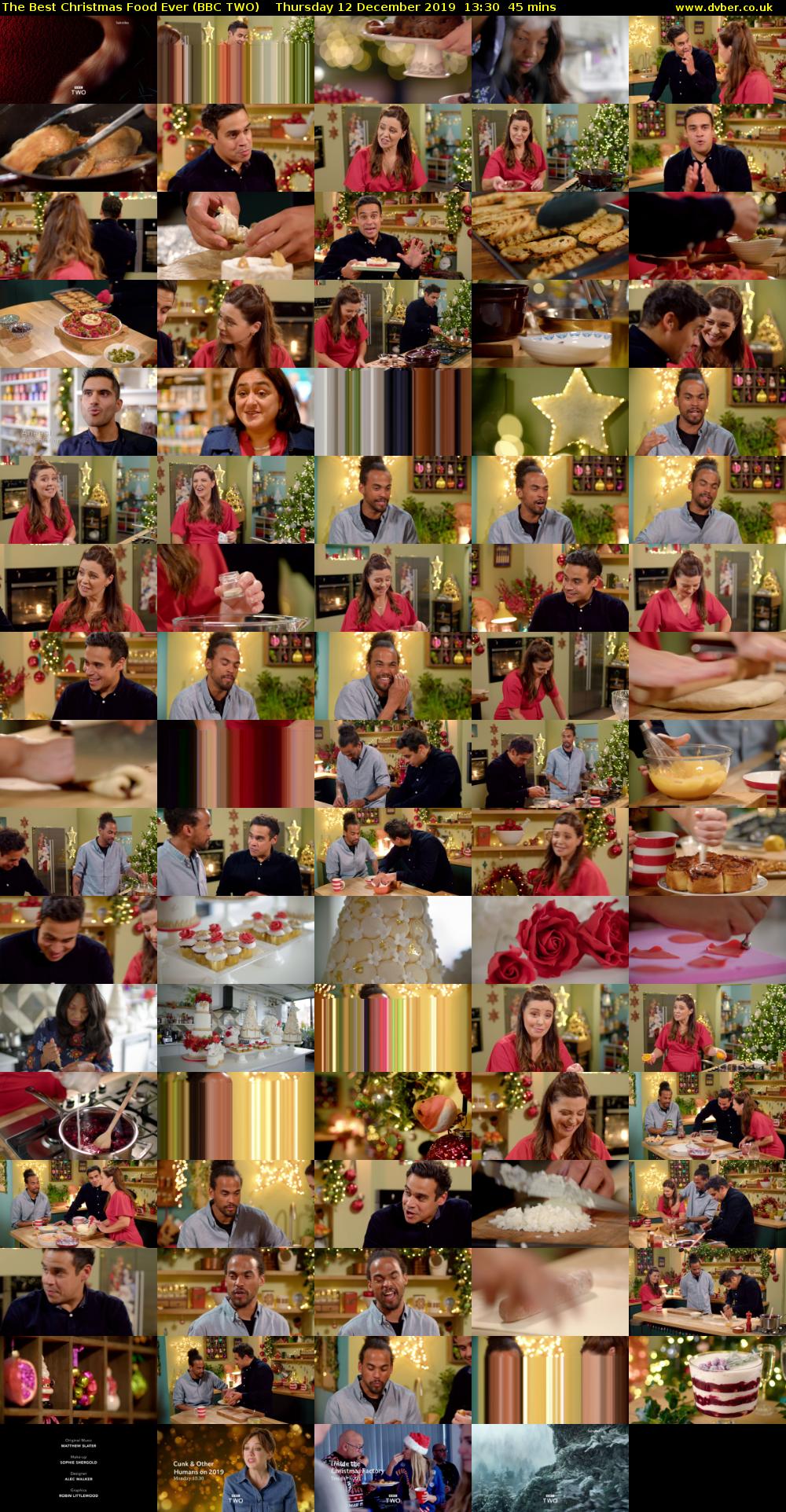 The Best Christmas Food Ever (BBC TWO) Thursday 12 December 2019 13:30 - 14:15