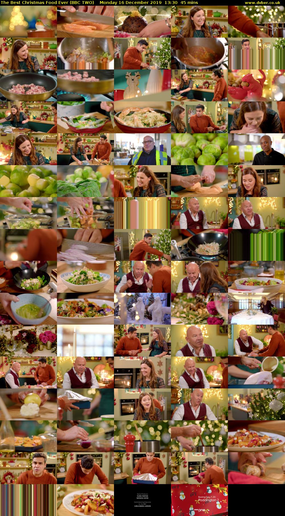 The Best Christmas Food Ever (BBC TWO) Monday 16 December 2019 13:30 - 14:15