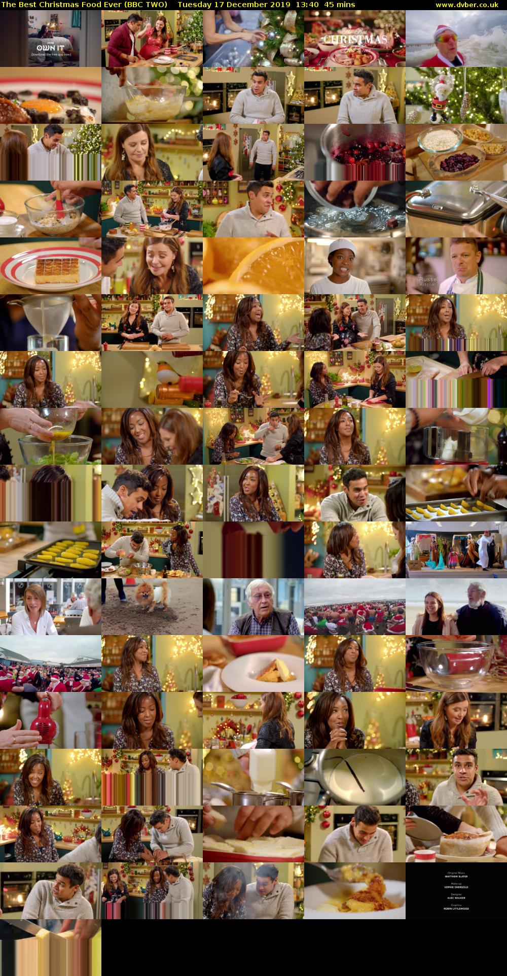 The Best Christmas Food Ever (BBC TWO) Tuesday 17 December 2019 13:40 - 14:25