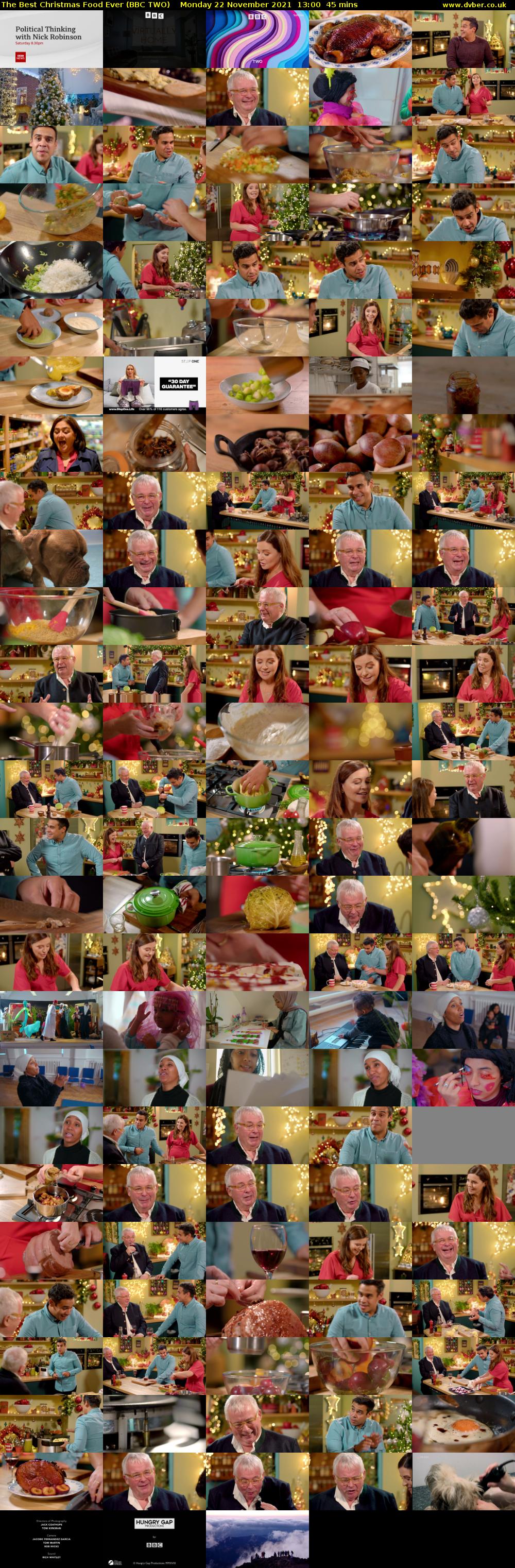 The Best Christmas Food Ever (BBC TWO) Monday 22 November 2021 13:00 - 13:45