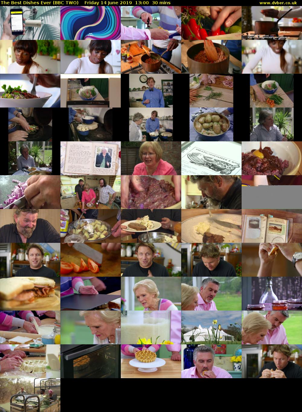 The Best Dishes Ever (BBC TWO) Friday 14 June 2019 13:00 - 13:30