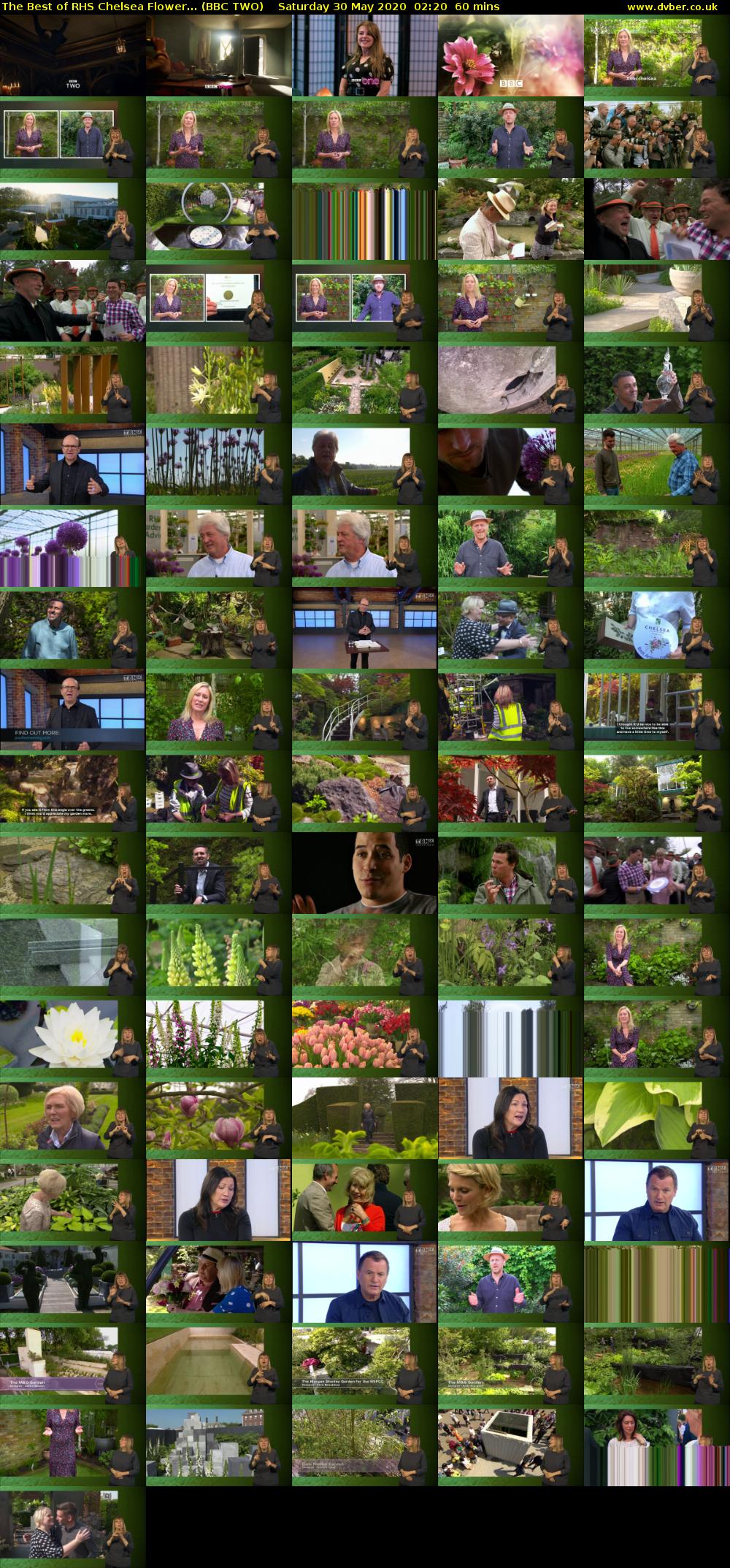 The Best of RHS Chelsea Flower... (BBC TWO) Saturday 30 May 2020 02:20 - 03:20