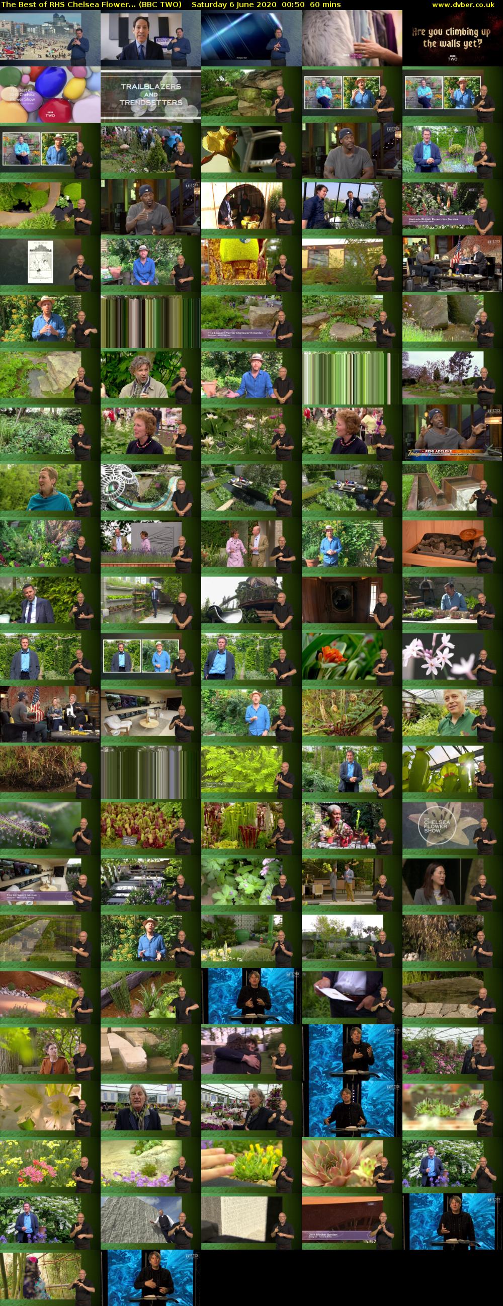 The Best of RHS Chelsea Flower... (BBC TWO) Saturday 6 June 2020 00:50 - 01:50