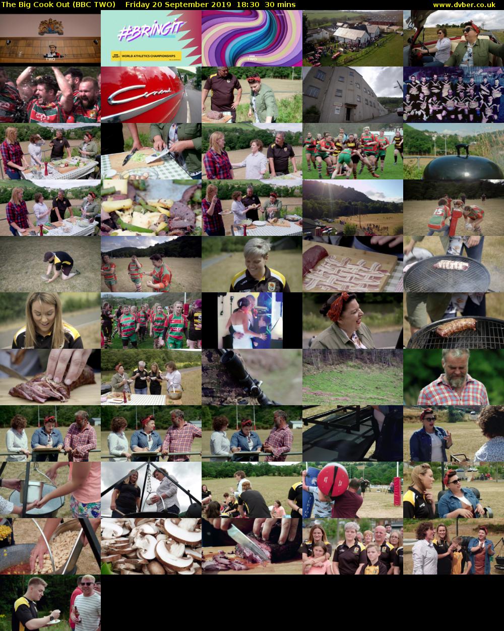 The Big Cook Out (BBC TWO) Friday 20 September 2019 18:30 - 19:00