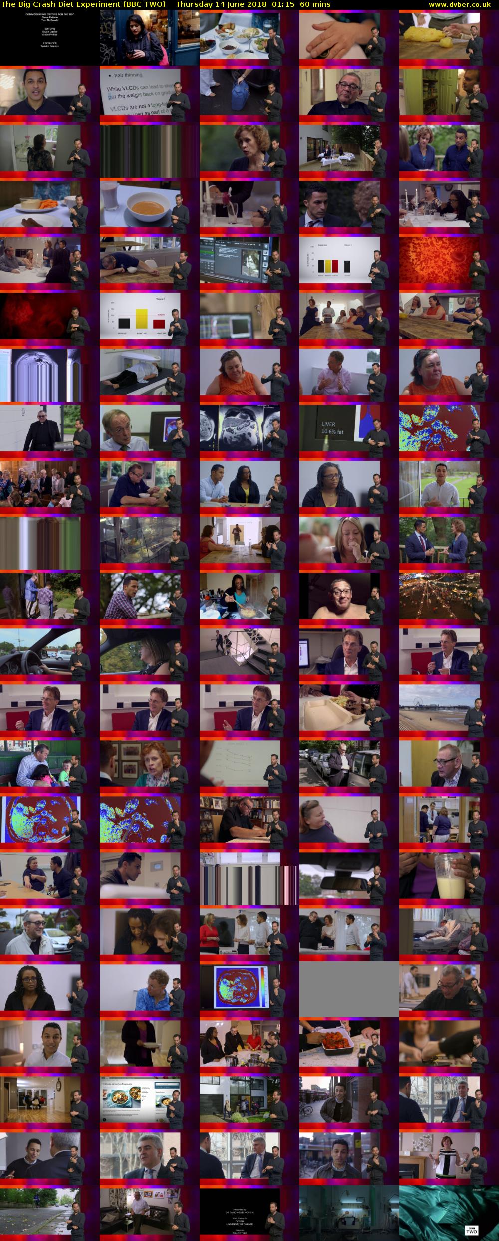 The Big Crash Diet Experiment (BBC TWO) Thursday 14 June 2018 01:15 - 02:15