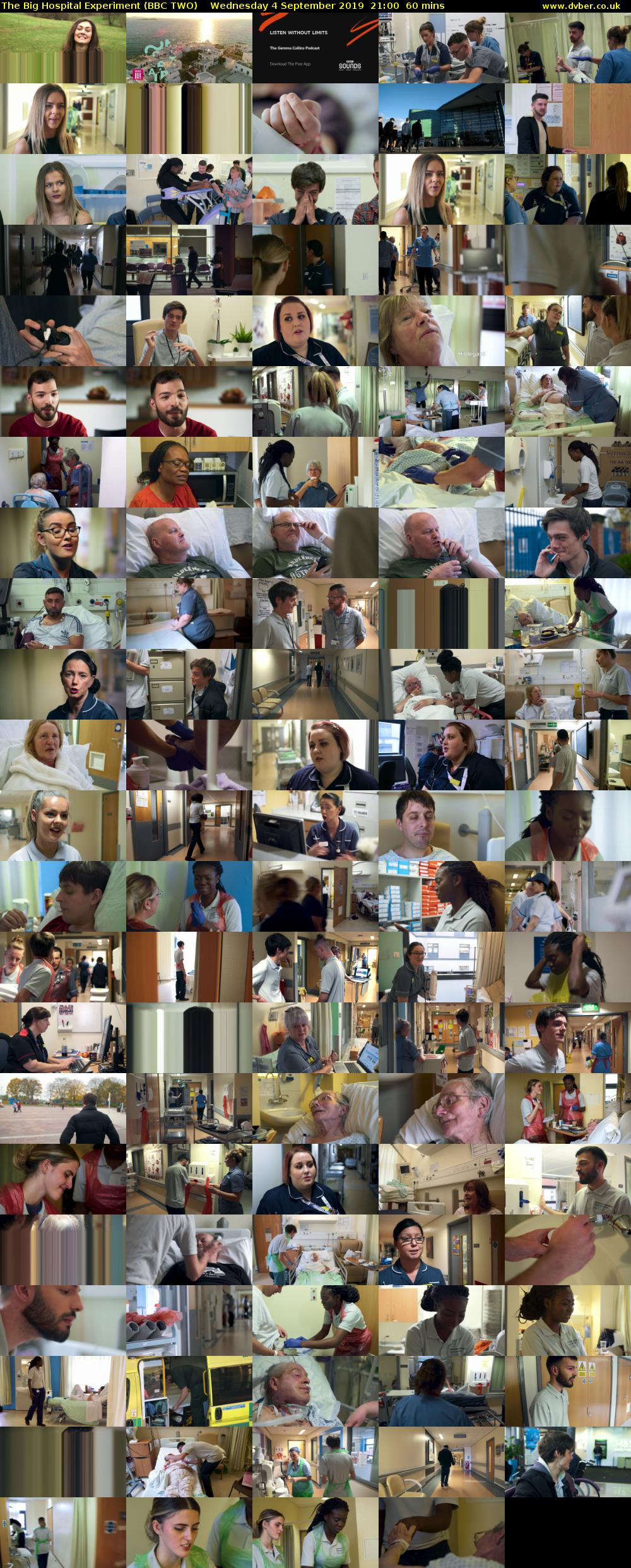 The Big Hospital Experiment (BBC TWO) Wednesday 4 September 2019 21:00 - 22:00