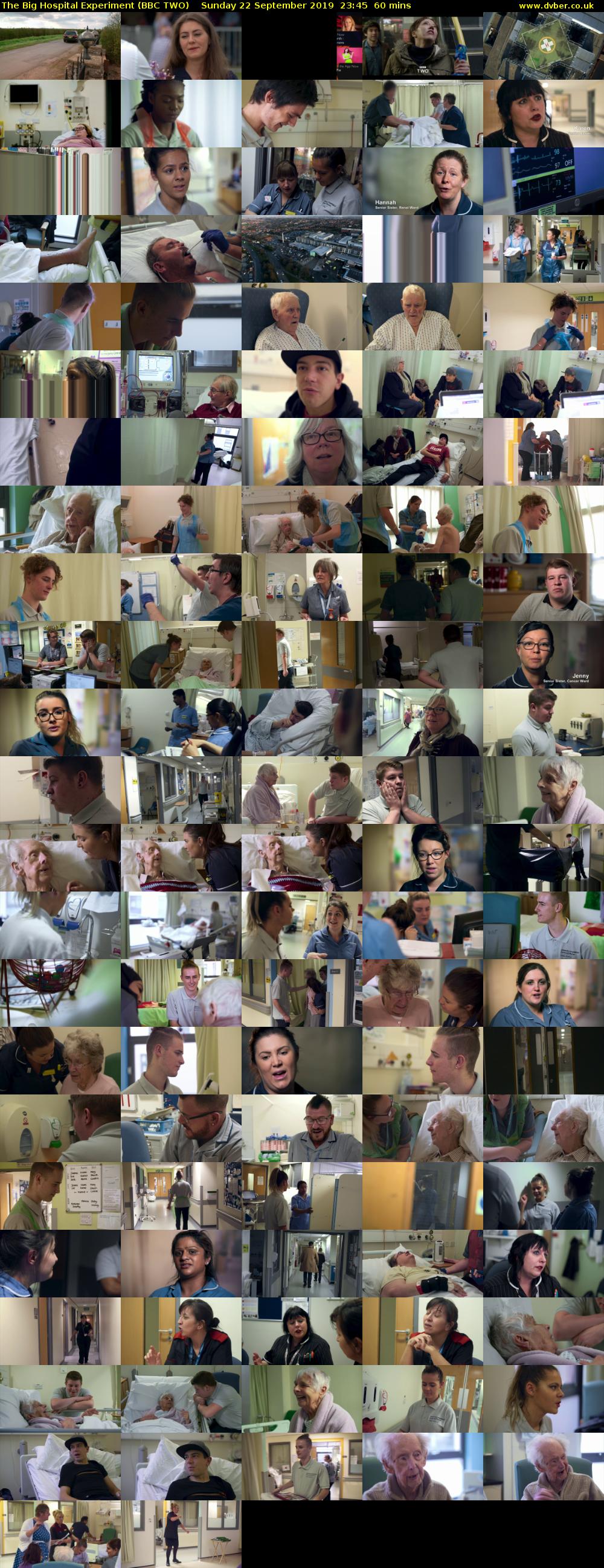 The Big Hospital Experiment (BBC TWO) Sunday 22 September 2019 23:45 - 00:45