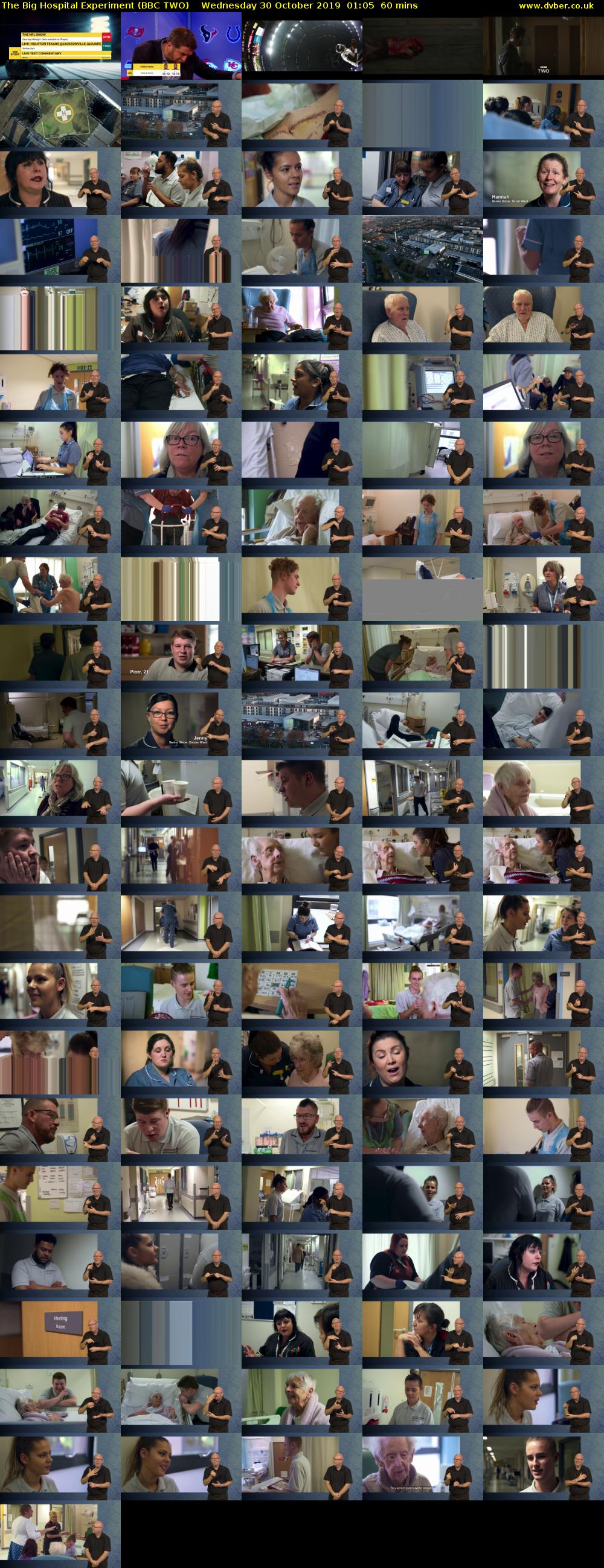 The Big Hospital Experiment (BBC TWO) Wednesday 30 October 2019 01:05 - 02:05