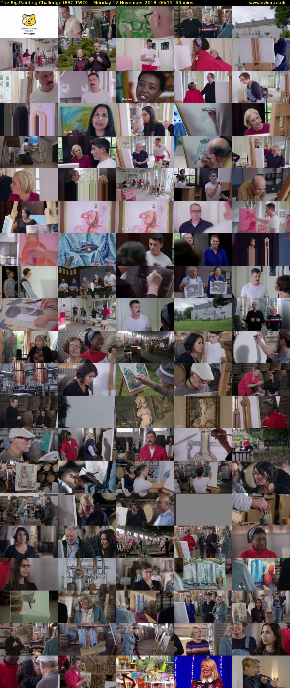The Big Painting Challenge (BBC TWO) Monday 12 November 2018 06:15 - 07:15