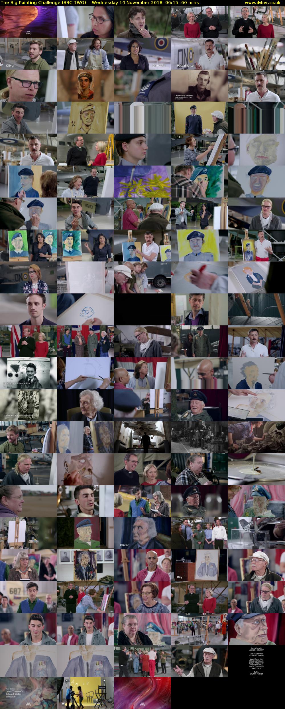 The Big Painting Challenge (BBC TWO) Wednesday 14 November 2018 06:15 - 07:15