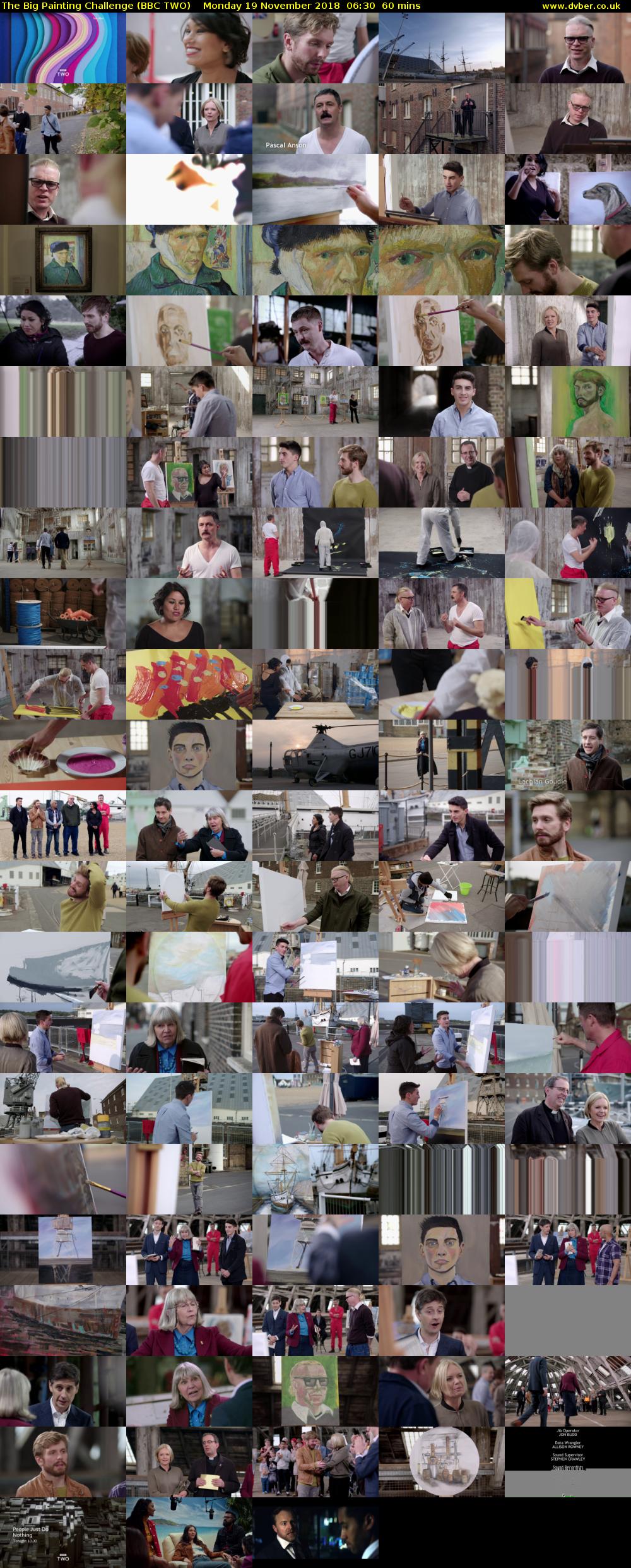 The Big Painting Challenge (BBC TWO) Monday 19 November 2018 06:30 - 07:30